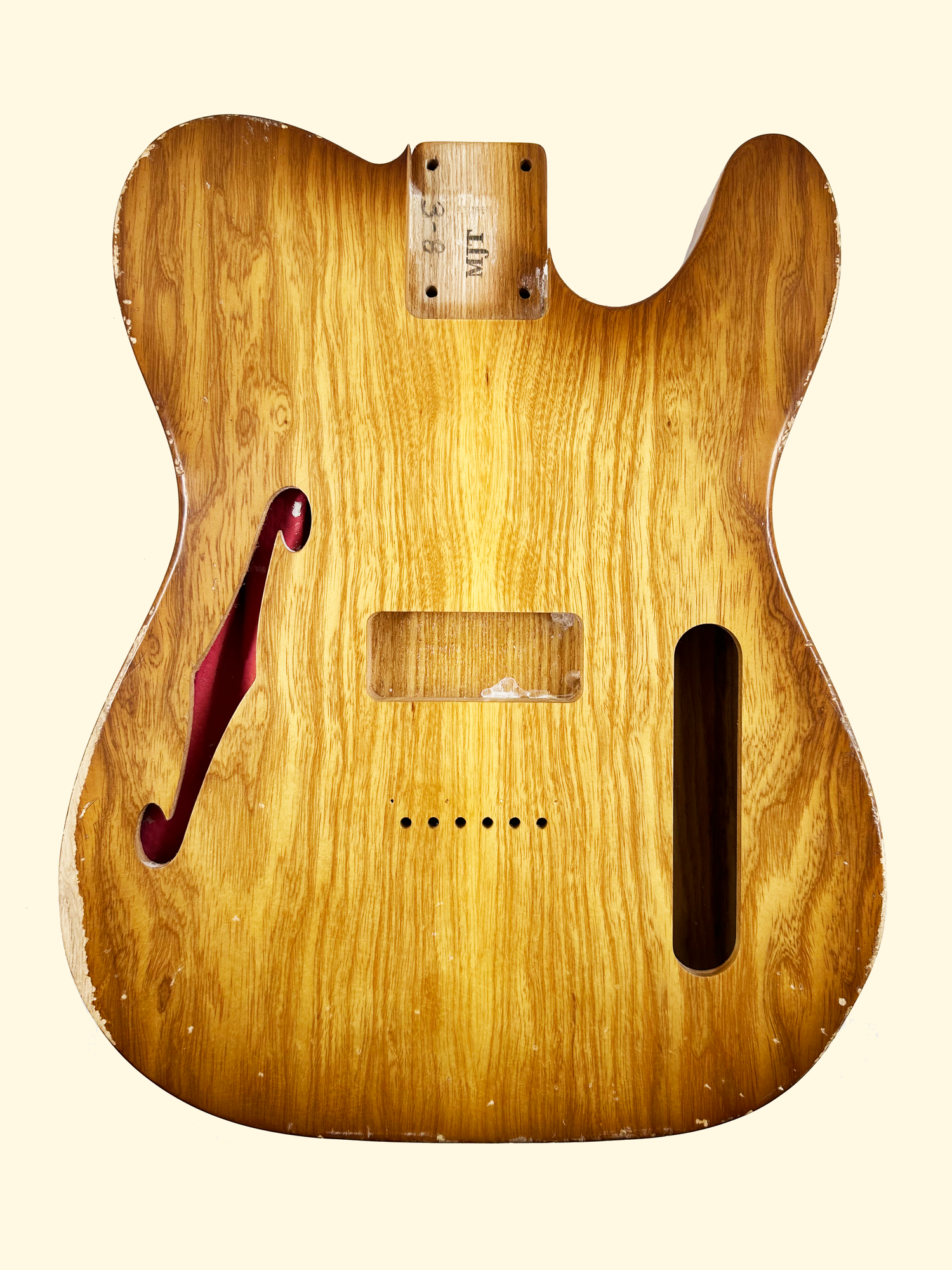 Honey Burst VTL Hybrid Body | Ash Wood 3lbs 8oz — MJT Aged Guitars